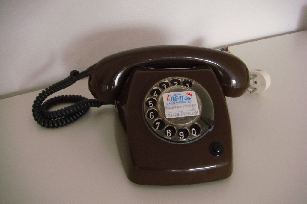 Bruine luxe PTT telefoon T 65, Ophalen, Zo goed als nieuw
