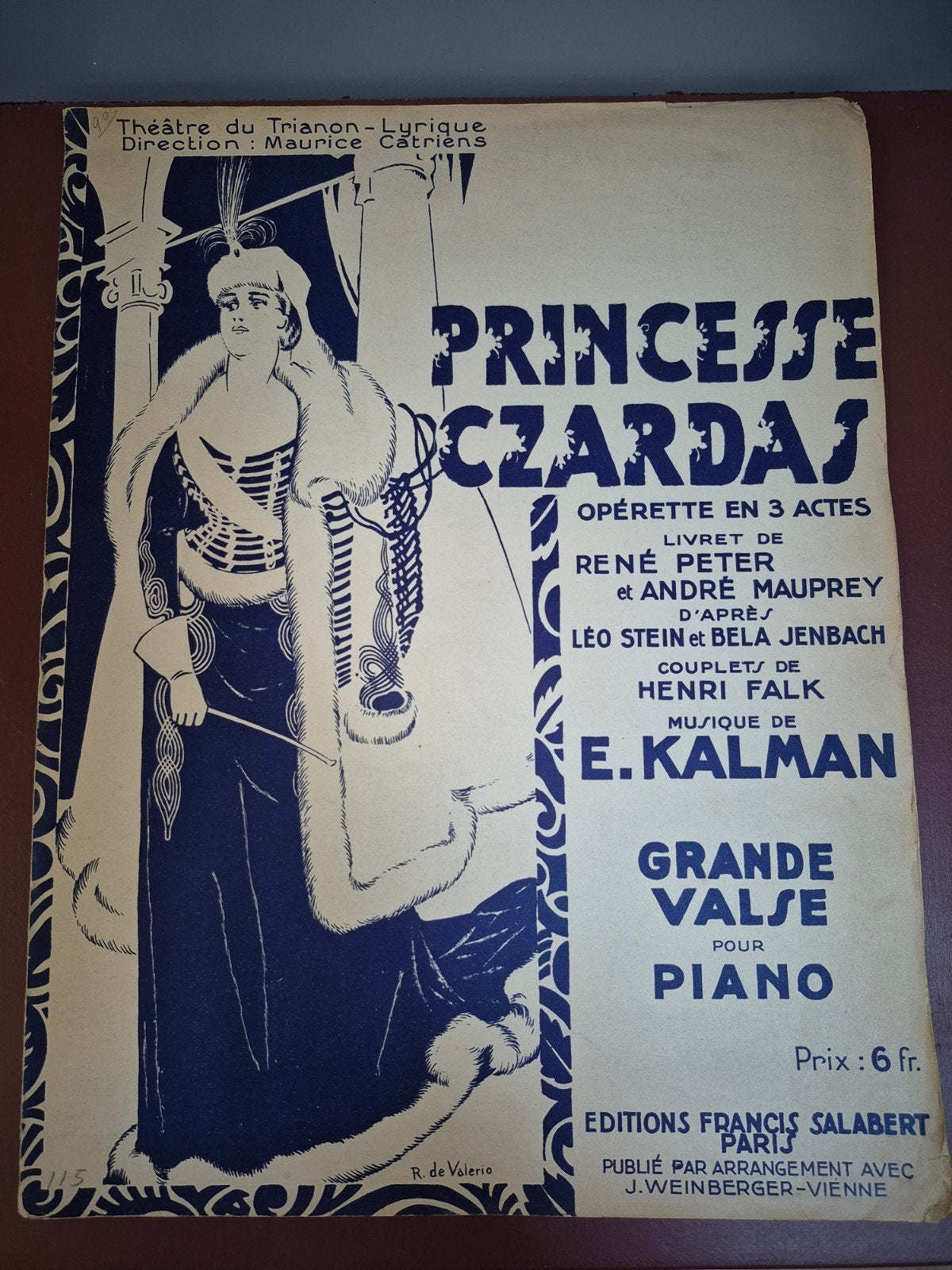 Princesse Czardas - Grande Valse voor Piano (E. Kalman), Ophalen of Verzenden