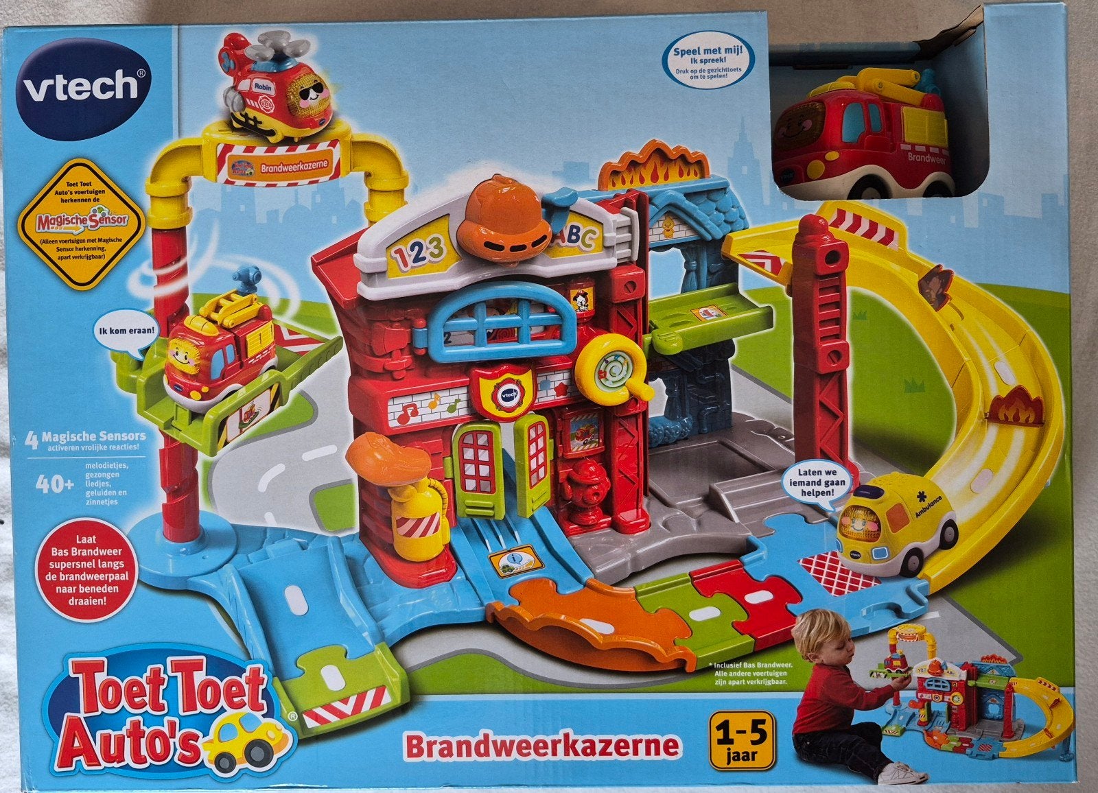 VTech Toet Toet Auto's Brandweerkazerne - Nieuw in doos, Ophalen, Nieuw, Overige typen, Met licht