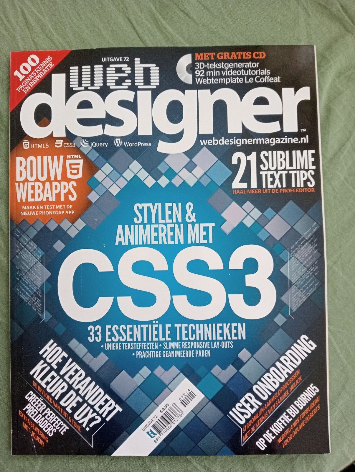 Webdesigner Magazine Uitgave 72 met CD - CSS3, Webapps, Ophalen of Verzenden, Gelezen, Overige typen