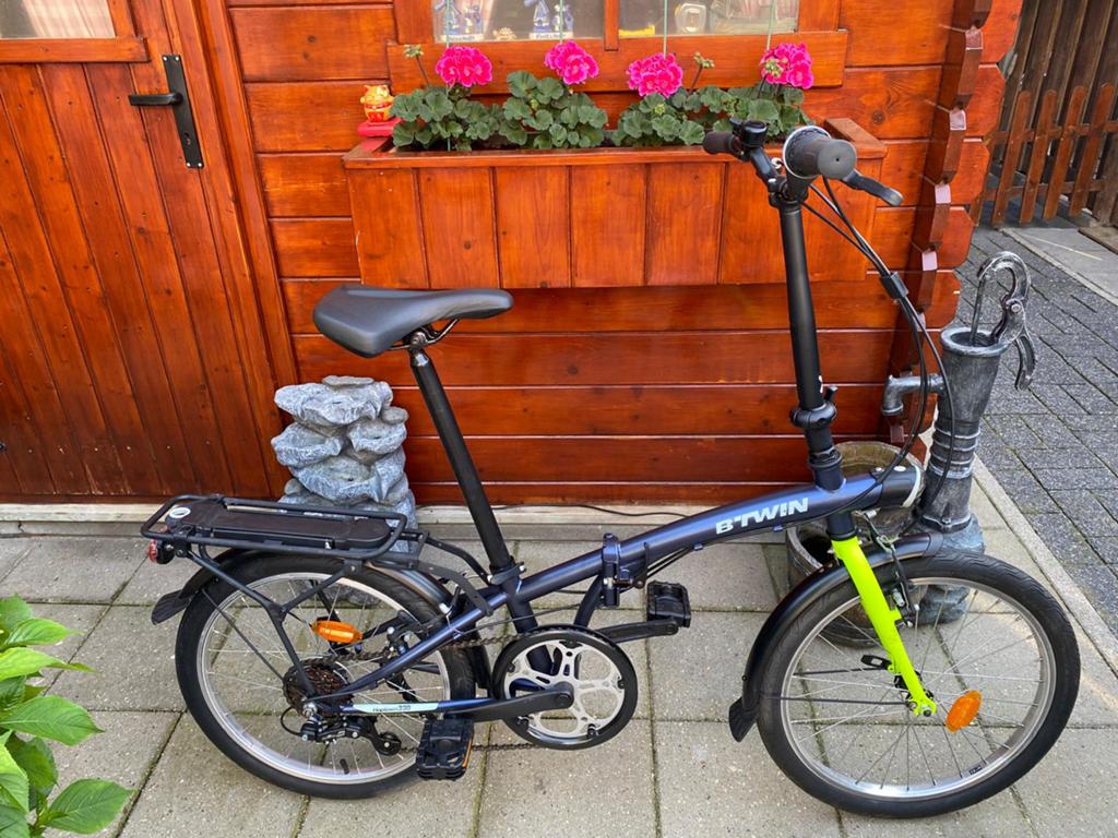 B twin vouwfiets, Fietsen en Brommers, Fietsen | Vouwfietsen, Ophalen, 20 inch of meer, Versnellingen, Zo goed als nieuw