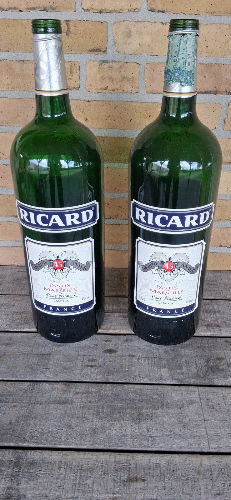 Ricard jumbo flessen 2 stuks leeg, Ophalen