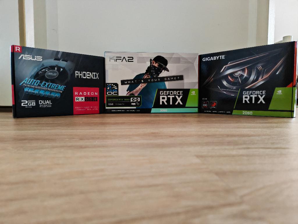 RTX 3060 RTX 2060 RX550, Computers en Software, Videokaarten, Gebruikt, PCI-Express 3.0, GDDR6, Ophalen of Verzenden