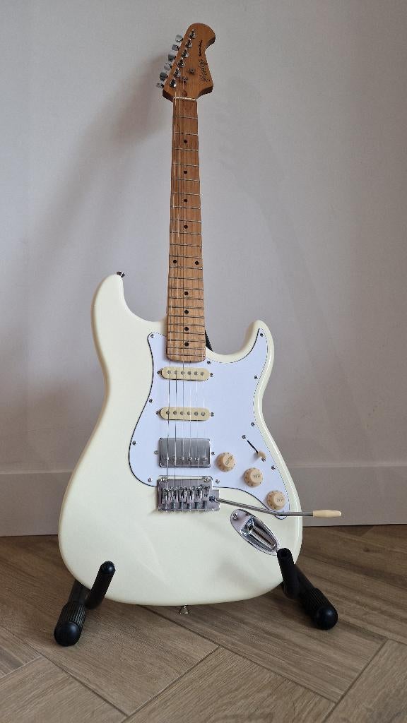 Elektrische Fazley gitaar sunset Dawn series + extra's, Met versterker, Zo goed als nieuw, Solid body, Ophalen