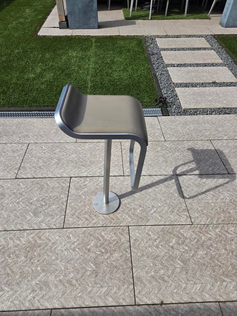 La Palma Lem barkrukken 8 stuks, Ophalen, Draaibaar, 60 tot 90 cm, Leer