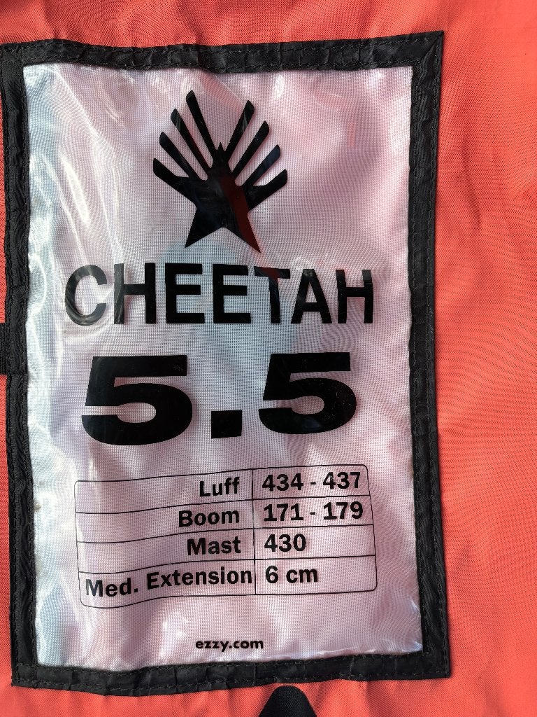 Ezzy Cheetah freeride zeilen te koop, Watersport en Boten, Ophalen, Gebruikt, Overige merken, Zeil