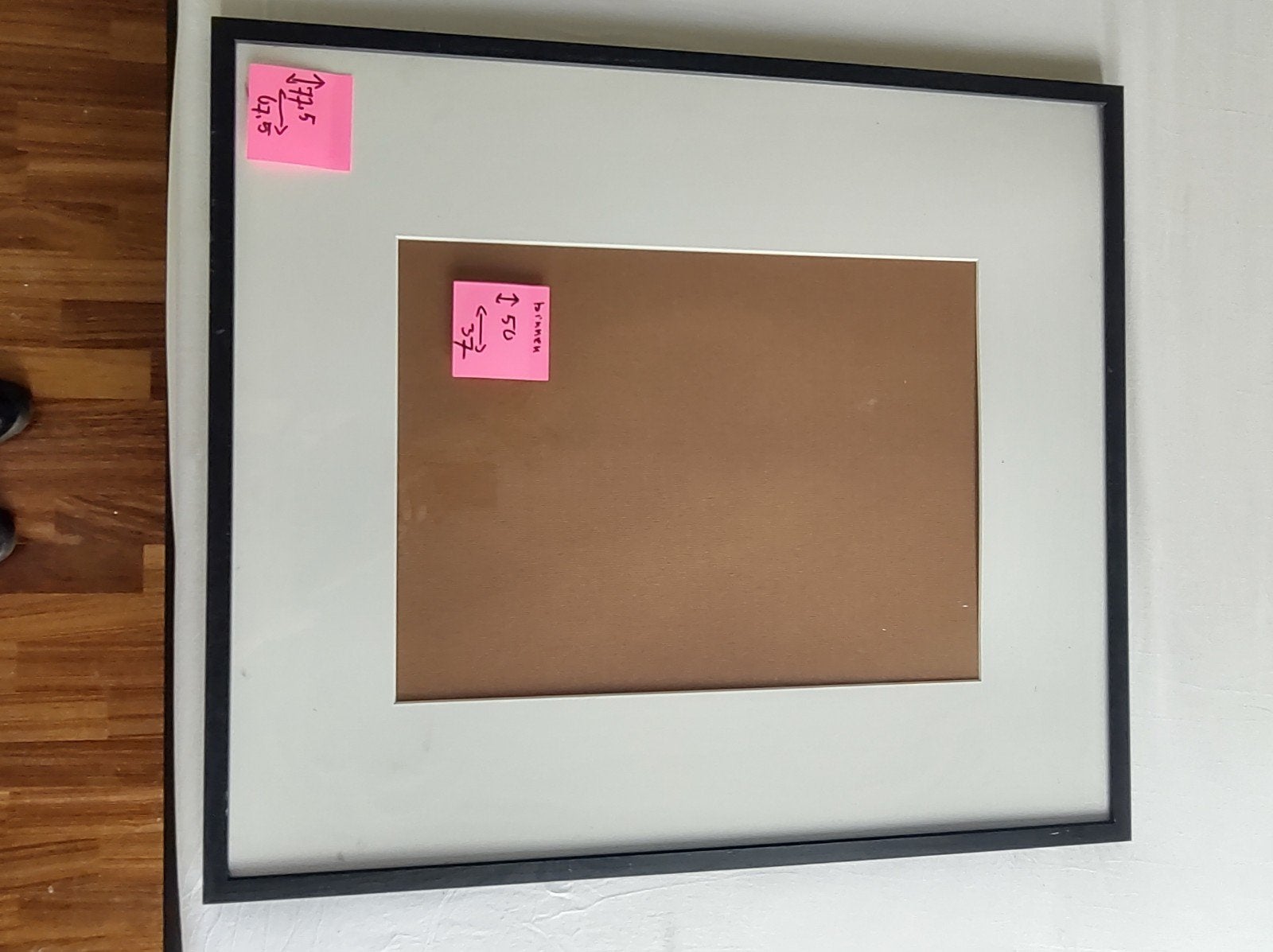 Degelijke fotolijst met dik glas, Ophalen, Fotolijst, Zwart, Hout