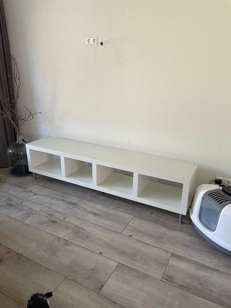 Tv meubel wit, Huis en Inrichting, Ophalen, Gebruikt, 150 tot 200 cm, Minder dan 100 cm