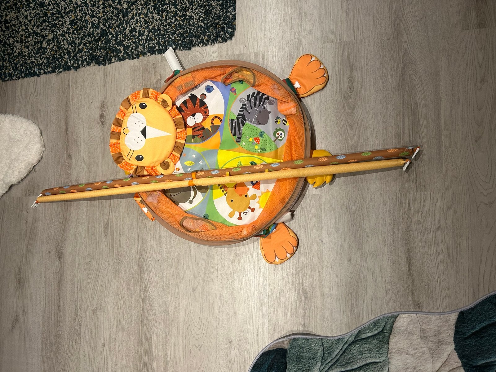 Speelkleed met babygym en leeuwenkop, Kinderen en Baby's, Ophalen, Gebruikt, Speelkleed