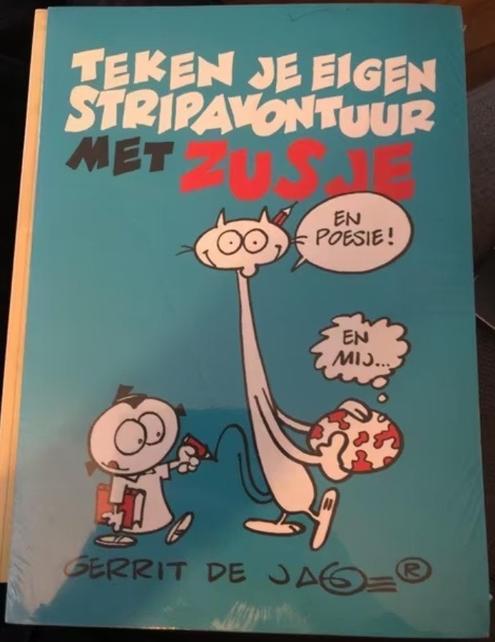 Teken je eigen stripavontuur met zusje gerrit de jager k3, Eén stripboek, Ophalen of Verzenden, Zo goed als nieuw