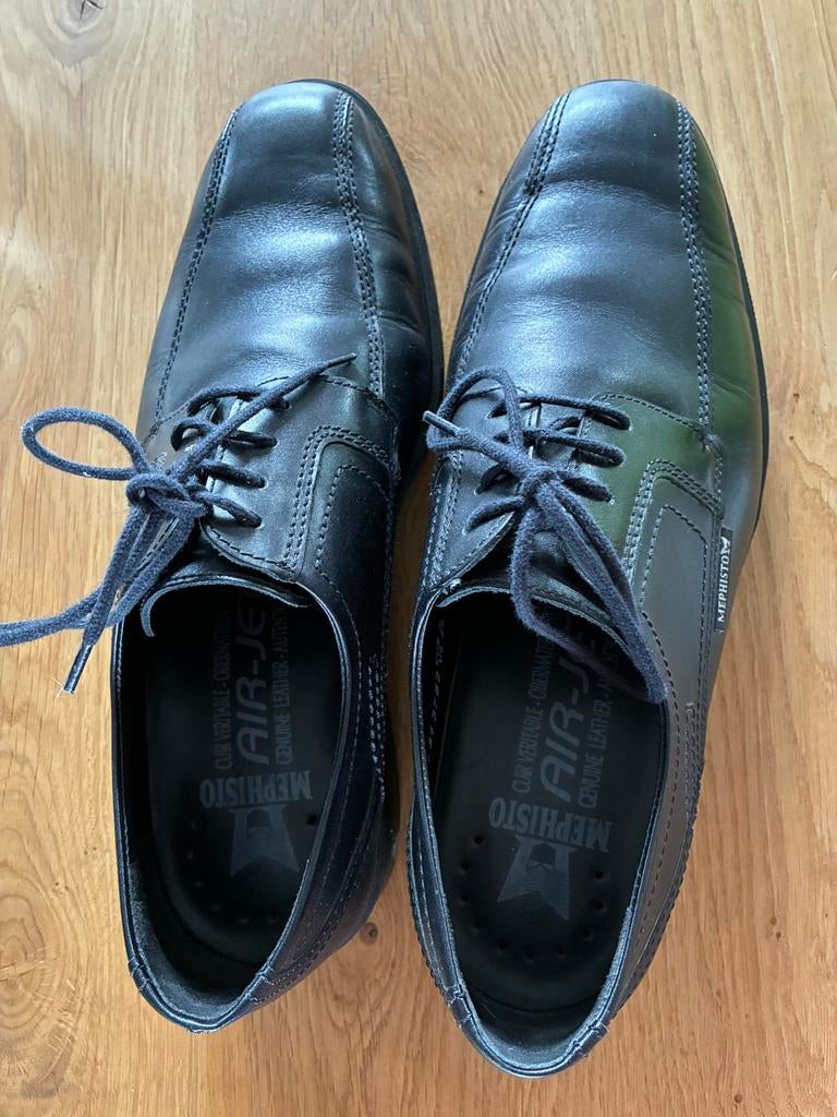 Mephisto herenschoenen maat 8, zwart leer, z.g.a.n., Kleding | Heren, Schoenen, Ophalen of Verzenden, Zo goed als nieuw, Zwart