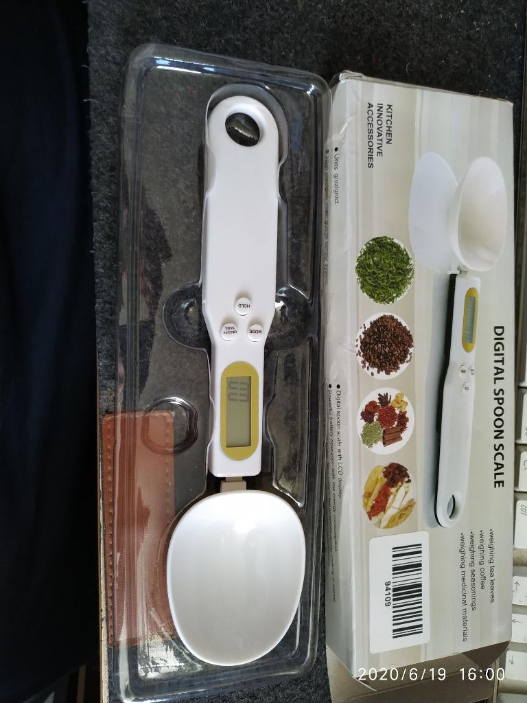 Digitale Lepelweegschaal - Tot 500 gram, Ophalen of Verzenden, Nieuw