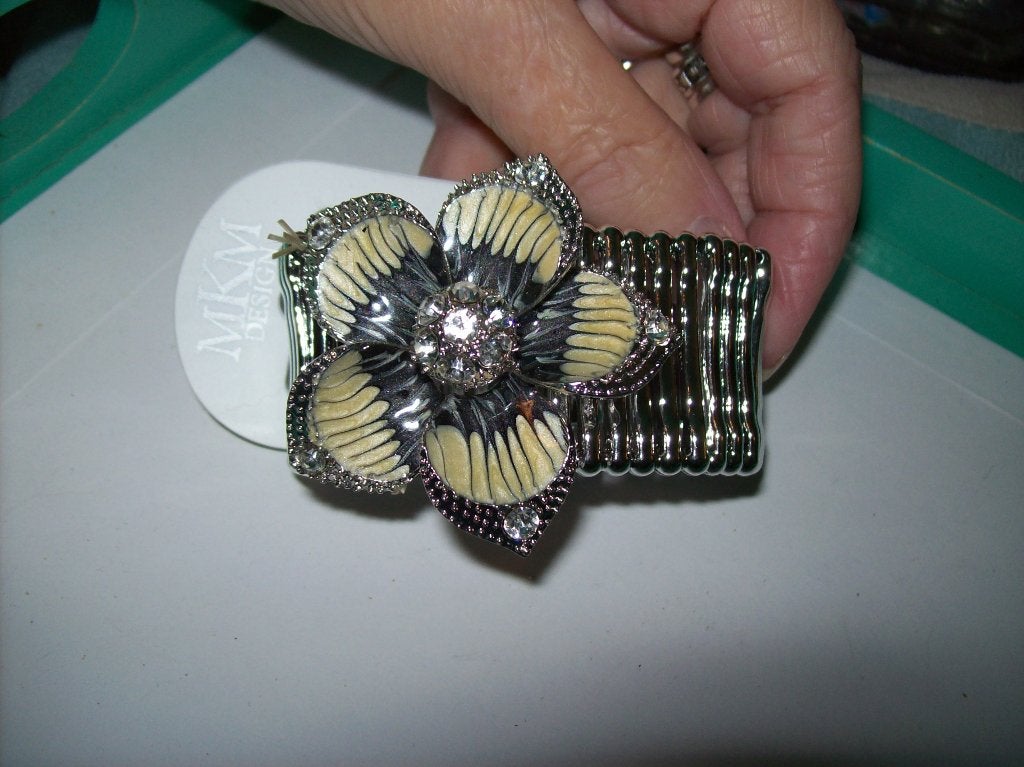 Armband Zilvertint rek model Fraaie Mooie Bloem model, Met kristal, Overige materialen, Verzenden, Nieuw