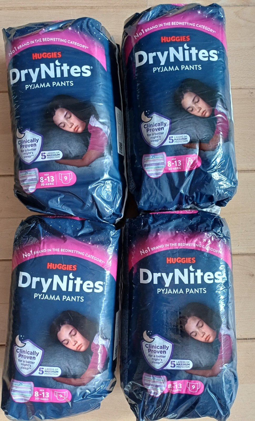 4x Nachtluierbroekjes Huggies Drynites 8-13 jaar, Ophalen, Nieuw, Overige typen