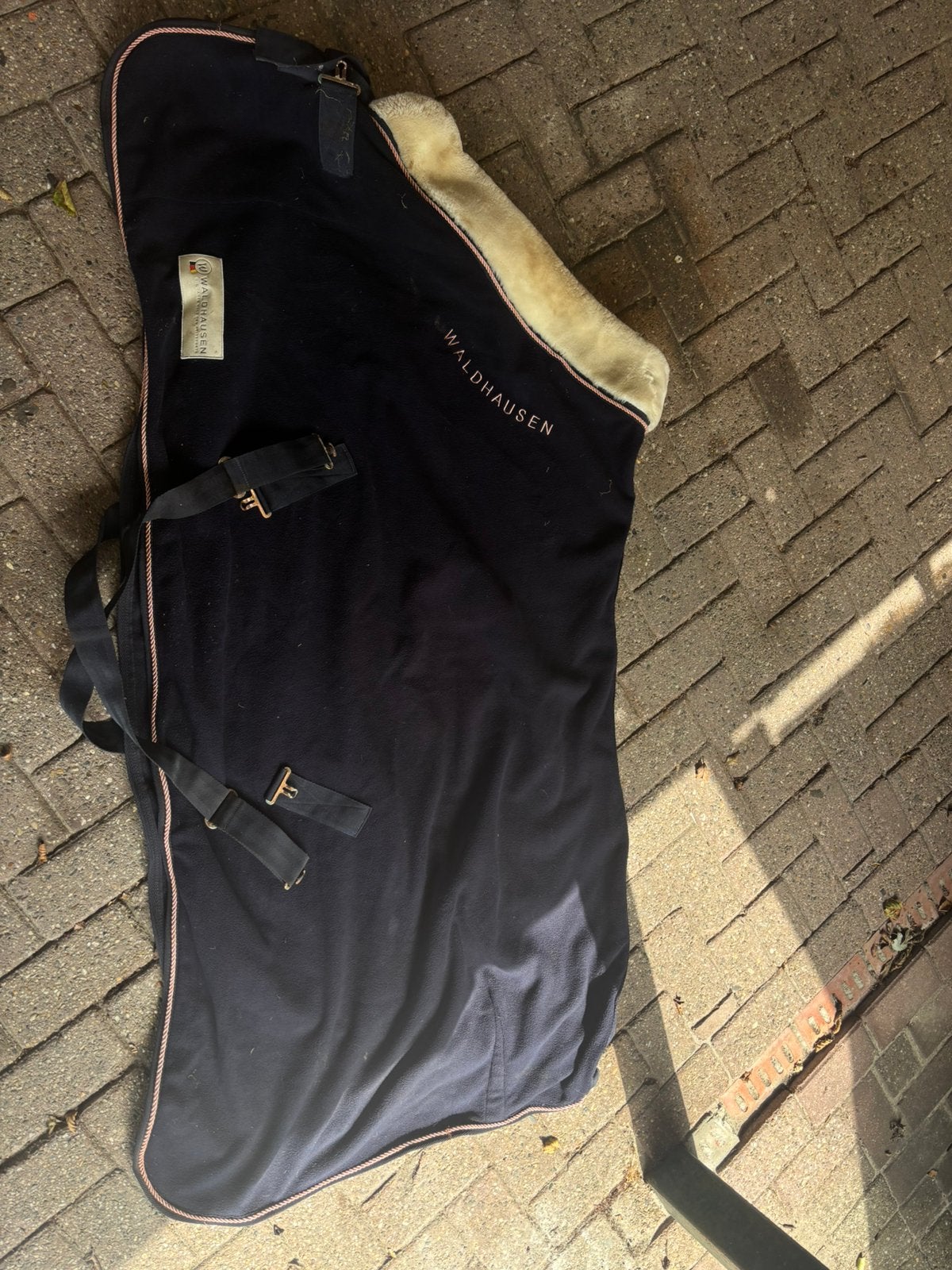 Waldhausen zweetdeken 175, Dieren en Toebehoren, Paarden en Pony's | Dekens en Dekjes, Gebruikt, Zweetdeken, Pony (P), Blauw
