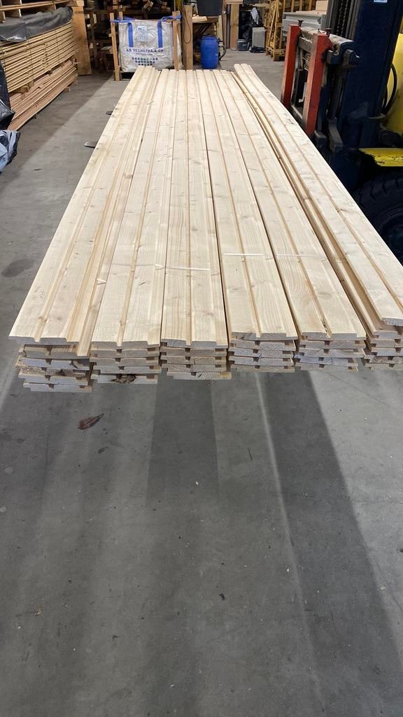 Partij deens rabat vuren, Tuin en Terras, Palen, Balken en Planken, Ophalen, Zo goed als nieuw, 250 cm of meer, Planken
