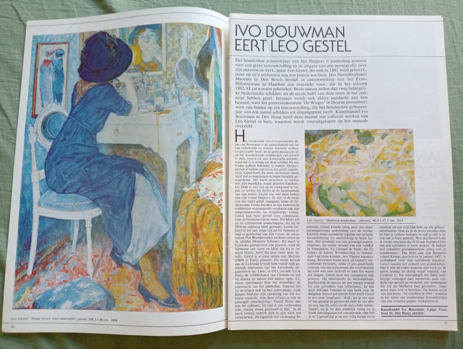 Leo Gestel: De Bergense School (1980) - 2x A4, Ophalen of Verzenden