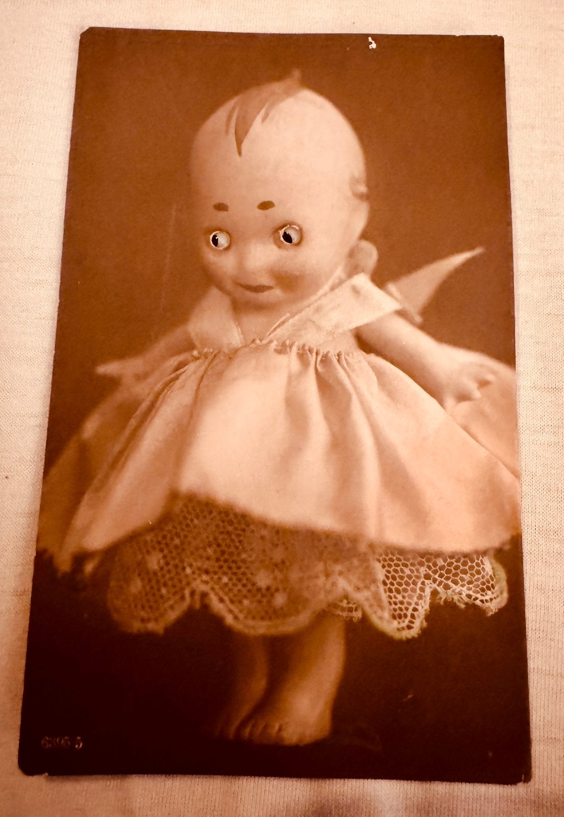 Antieke Kewpie Pop Ansichtkaart - Echte Foto, Gebruikt, Foto, Ophalen of Verzenden, Voor 1940