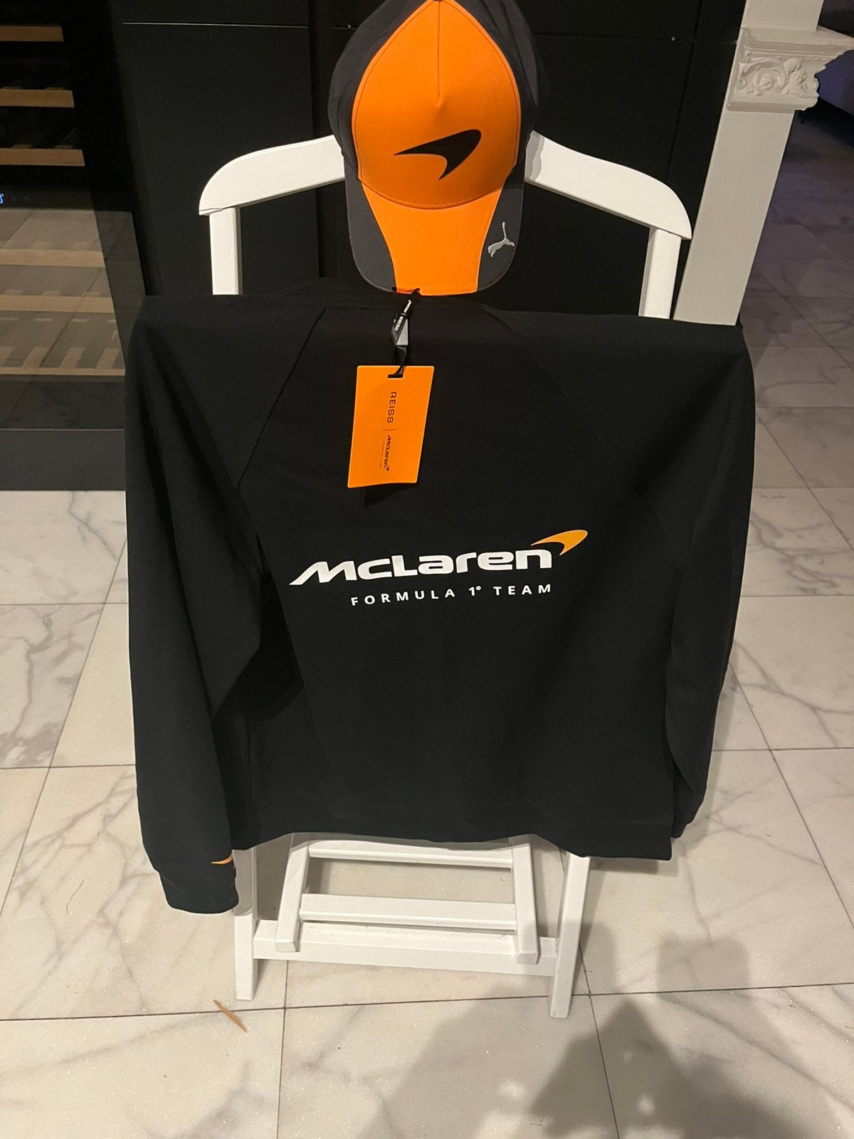 Officieel Mclaren formule 1 softshell jas maat M + Cap, Ophalen, Nieuw, Formule 1