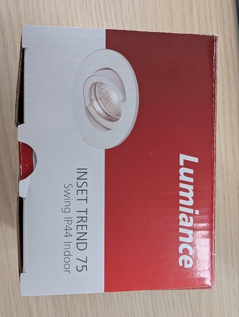 Luminance Inset Trend 75 Swing IP44 Indoor inbouwspot, Ophalen of Verzenden, Nieuw, Bajonetsluiting, Led-lamp