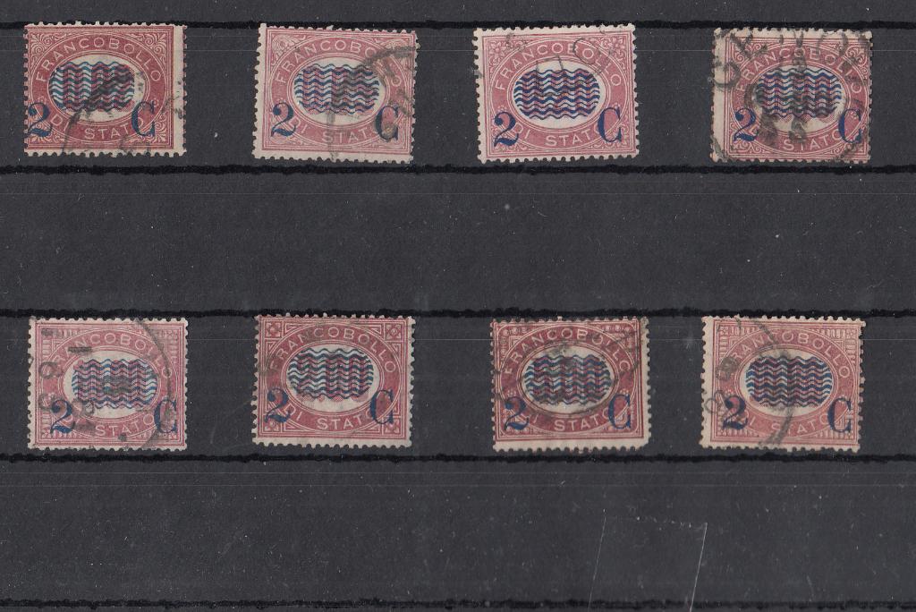 Italie Postzegelserie Dienstzegels Uitgave 1878, Verzenden