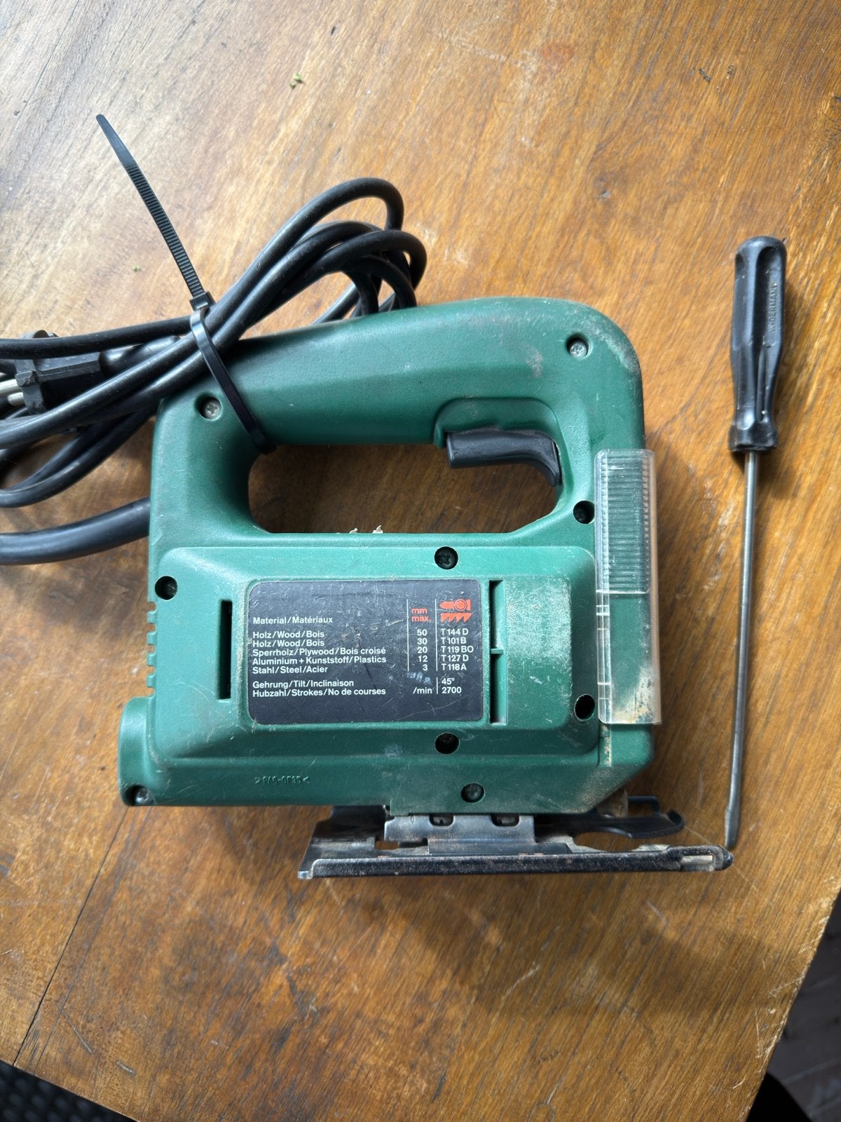Bosch PST 50 A Decoupeerzaag - Compact en Krachtig, Gebruikt, Decoupeerzaag, Ophalen of Verzenden, 30 tot 70 mm