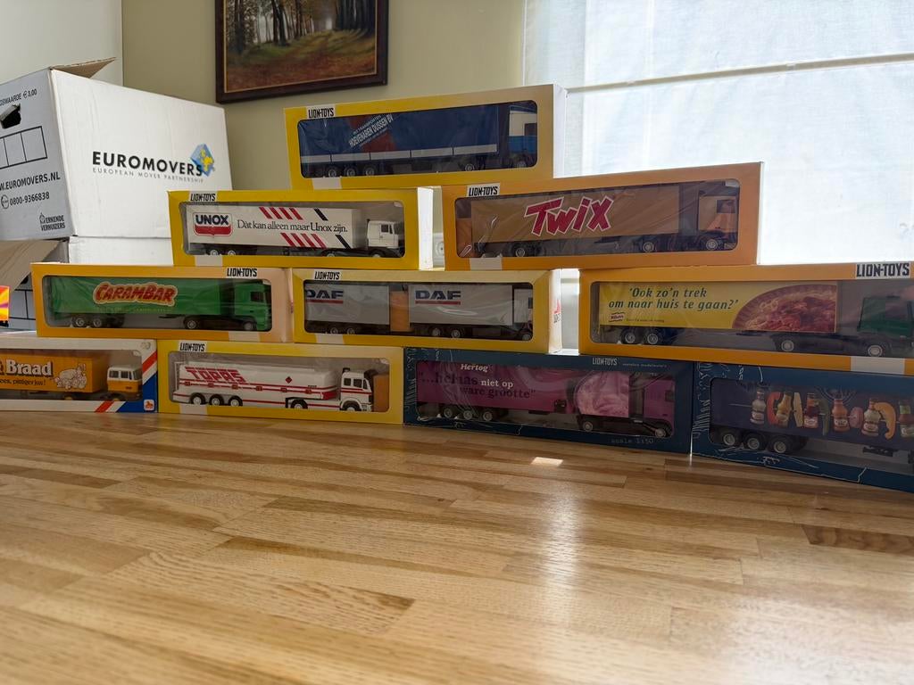 10x Lion toys, Ophalen of Verzenden, Zo goed als nieuw, Bus of Vrachtwagen, Lion Toys