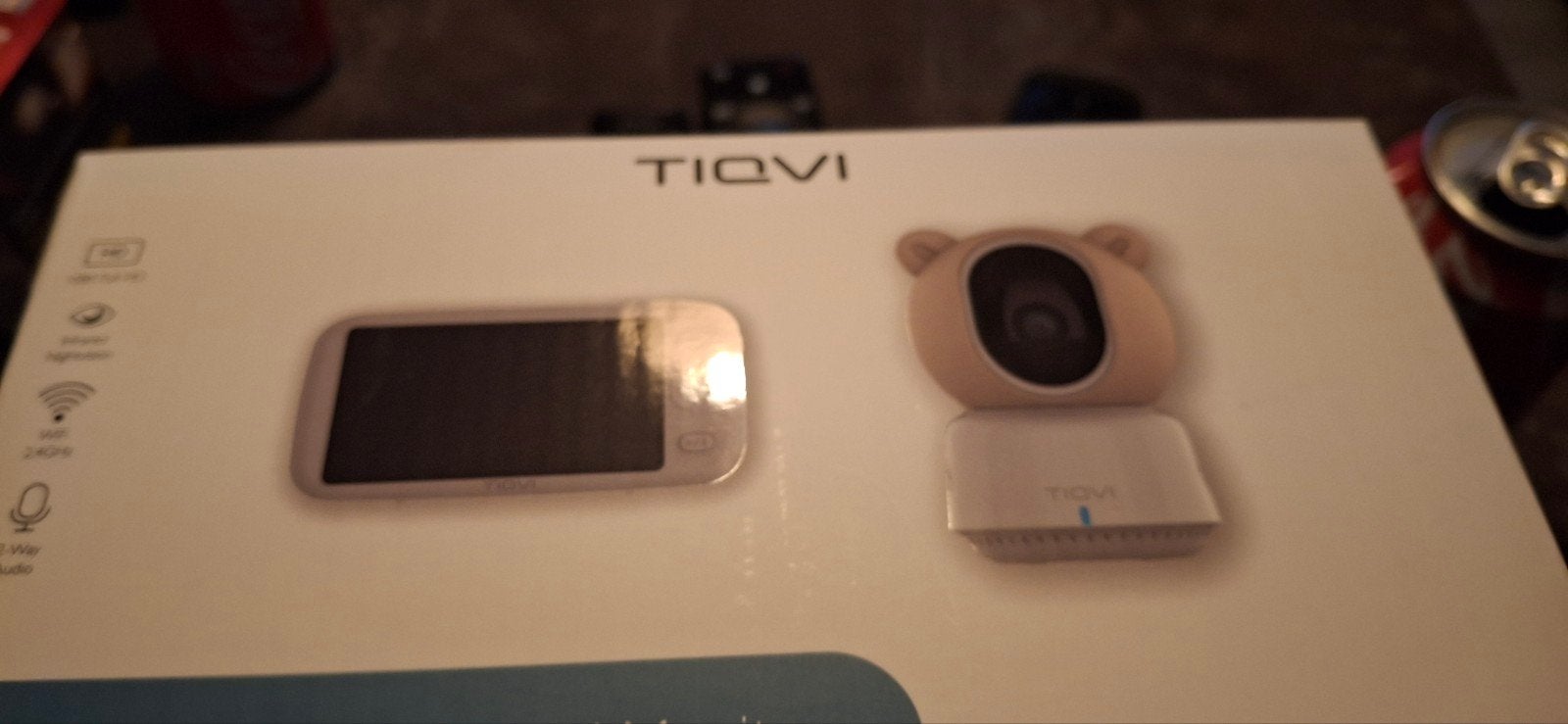 TIQVI Babyfoon met Camera, App-bediening en Terugspreekfunc, Ophalen, Zo goed als nieuw, 250 meter of meer, Camera