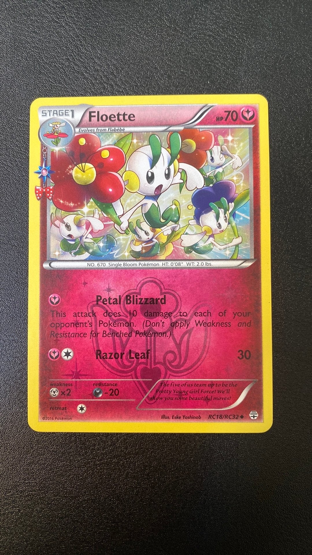 Pokemon floette rc18 generations, Ophalen of Verzenden, Gebruikt, Losse kaart