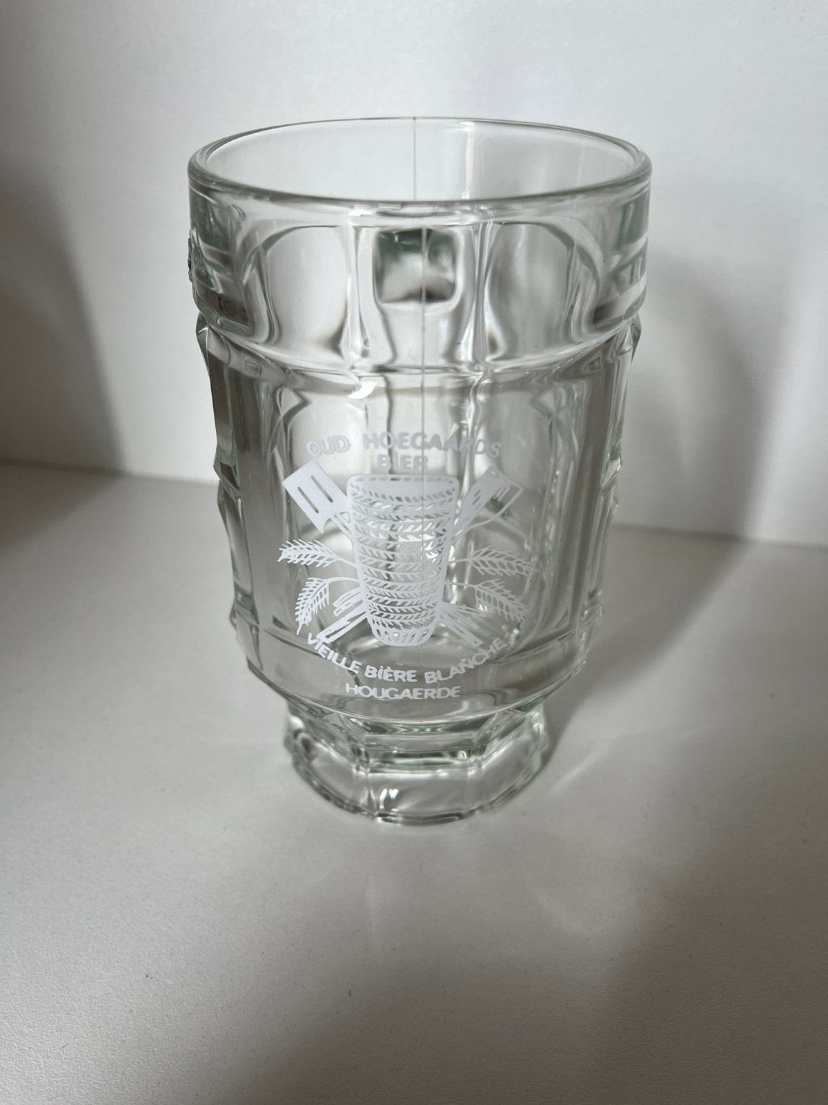 Oud Hoegaardens bierpullen set van 4 glazen, Verzamelen, Ophalen of Verzenden, Nieuw, Glas of Glazen, Overige merken