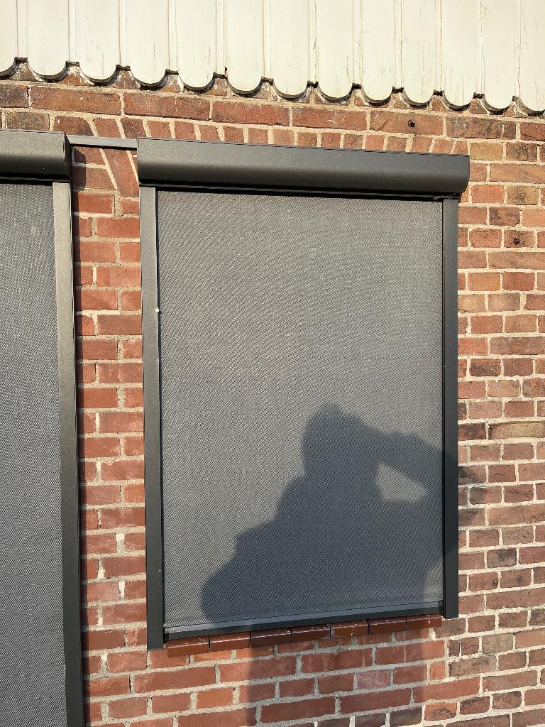 1x zonwering screen RZ ritsscreen, Tuin en Terras, Zonneschermen, Ophalen, Gebruikt, Elektrisch, Minder dan 250 cm