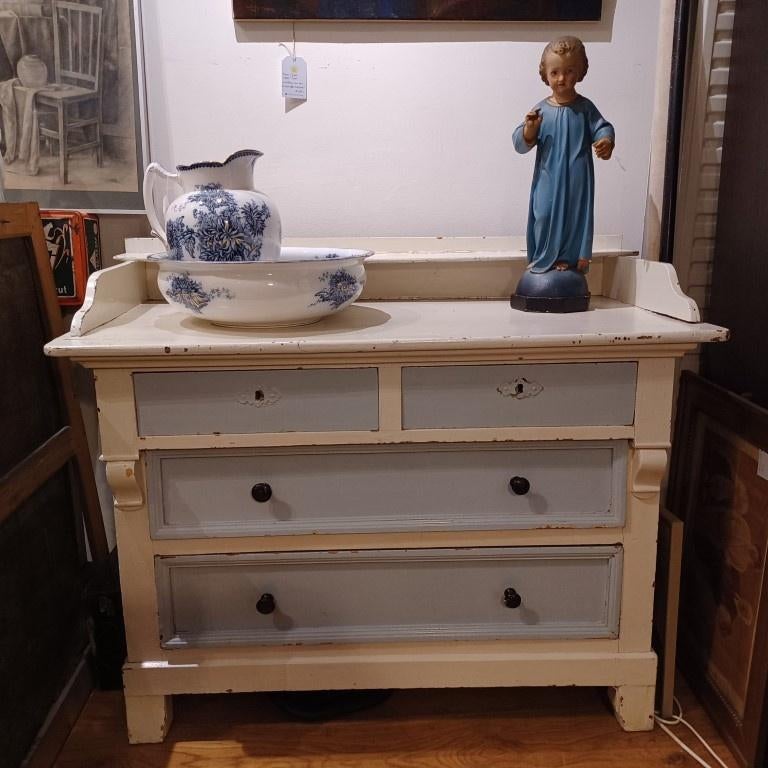 Oud vintage commode kastje antiek uit 1880 - 1900, Ophalen of Verzenden
