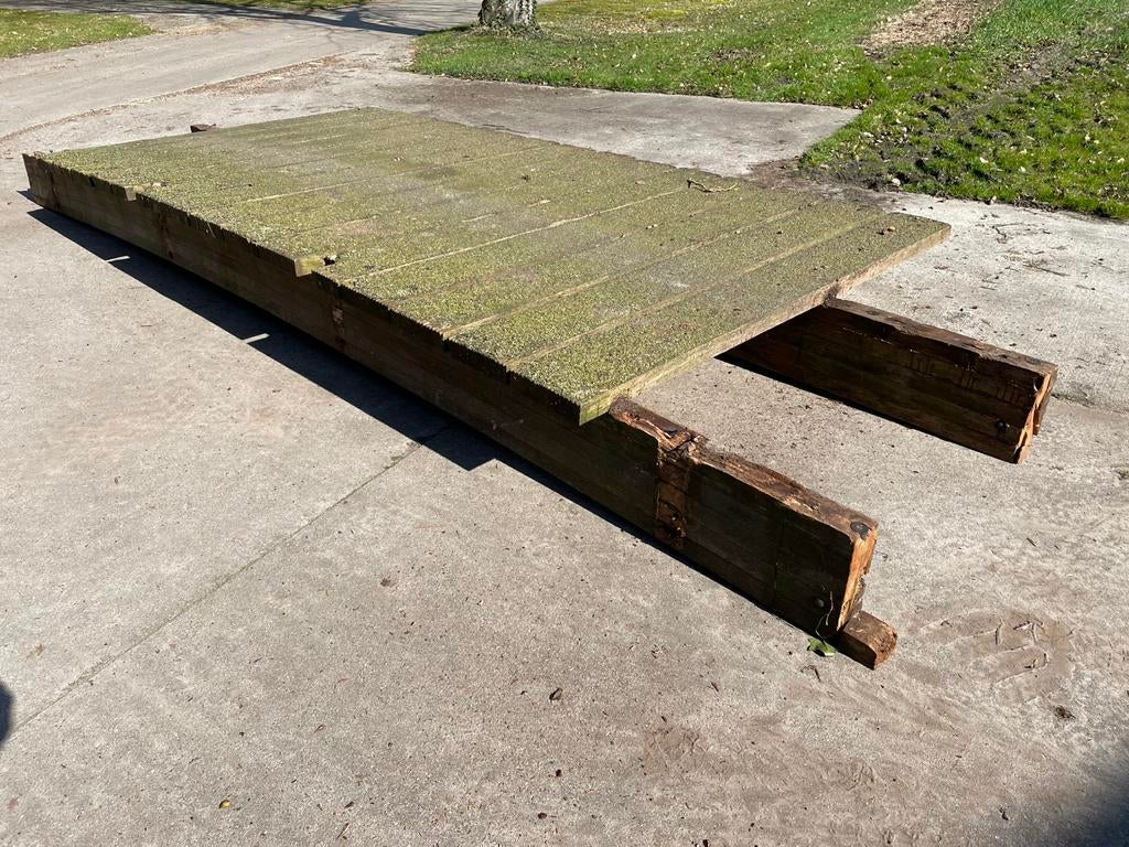 Brug hard hout 5m, Ophalen, Gebruikt, Overige typen