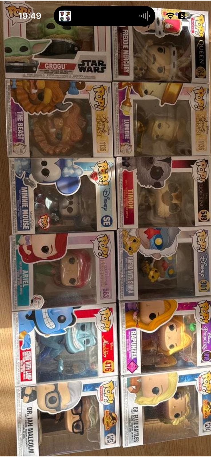 Funko pops, Ophalen, Zo goed als nieuw
