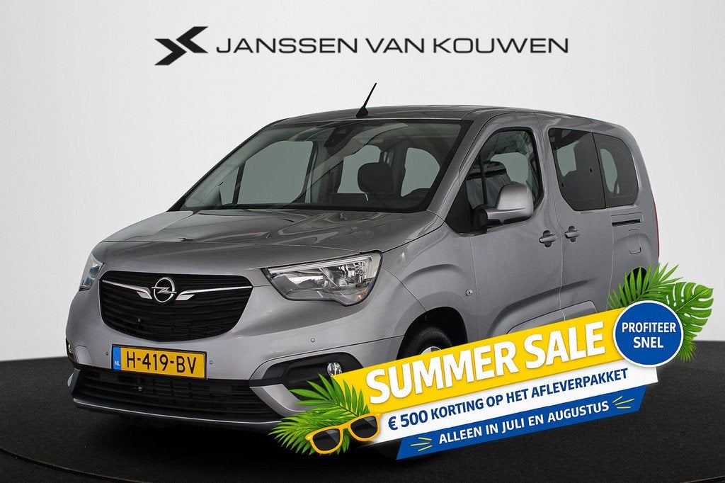 Opel Combo Tour 1.2 Turbo L2H1 Edition 7p. Unieke KMstand St, Auto's, Opel, Voorwielaandrijving, Stof, Gebruikt, Euro 6