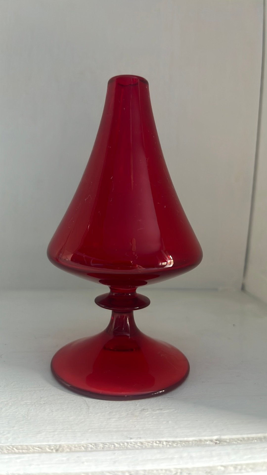 Vintage vaasje van Natascha Žaludová Leerdam., Antiek en Kunst, Antiek | Glas en Kristal, Ophalen of Verzenden