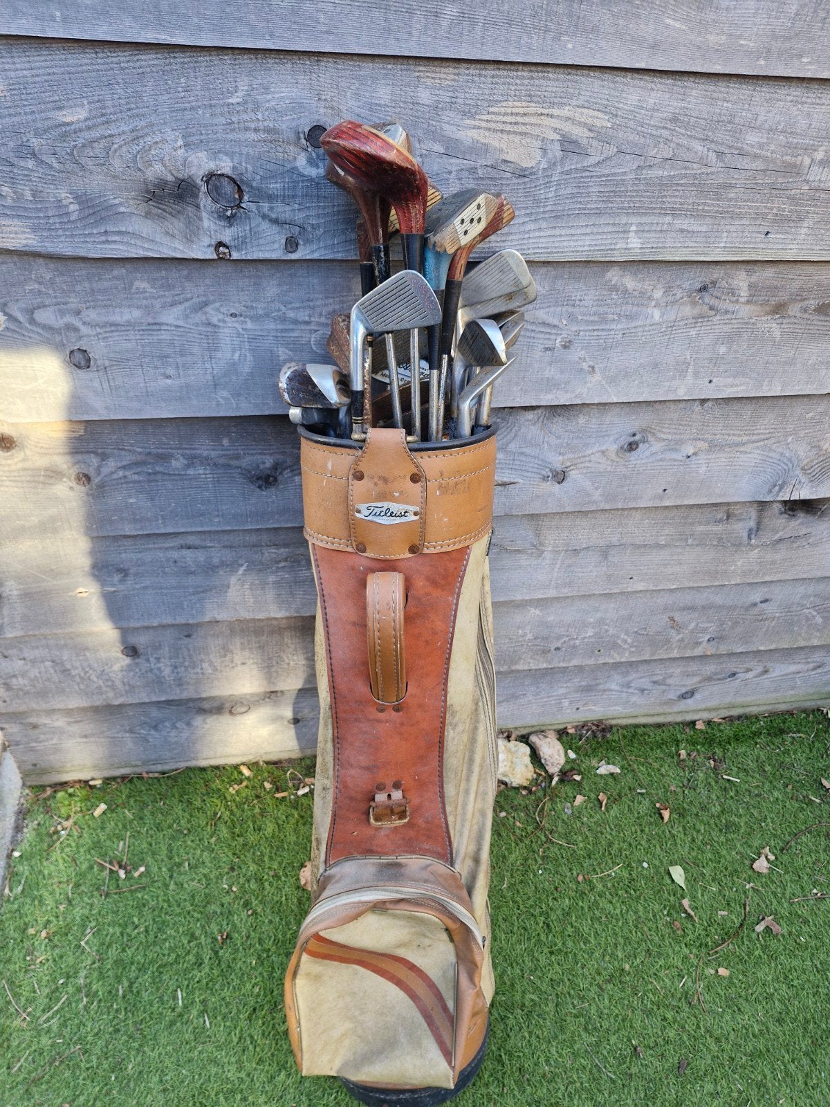vintage golftas en golfsticks, Antiek en Kunst, Ophalen