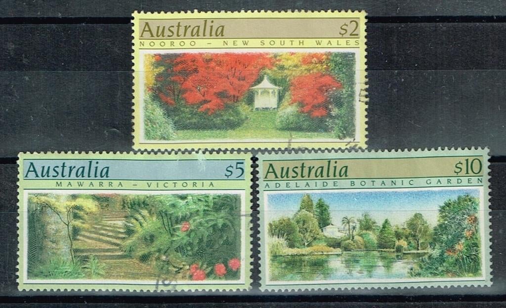 Postzegels uit Australie - botanische tuinen, Verzenden, Gestempeld