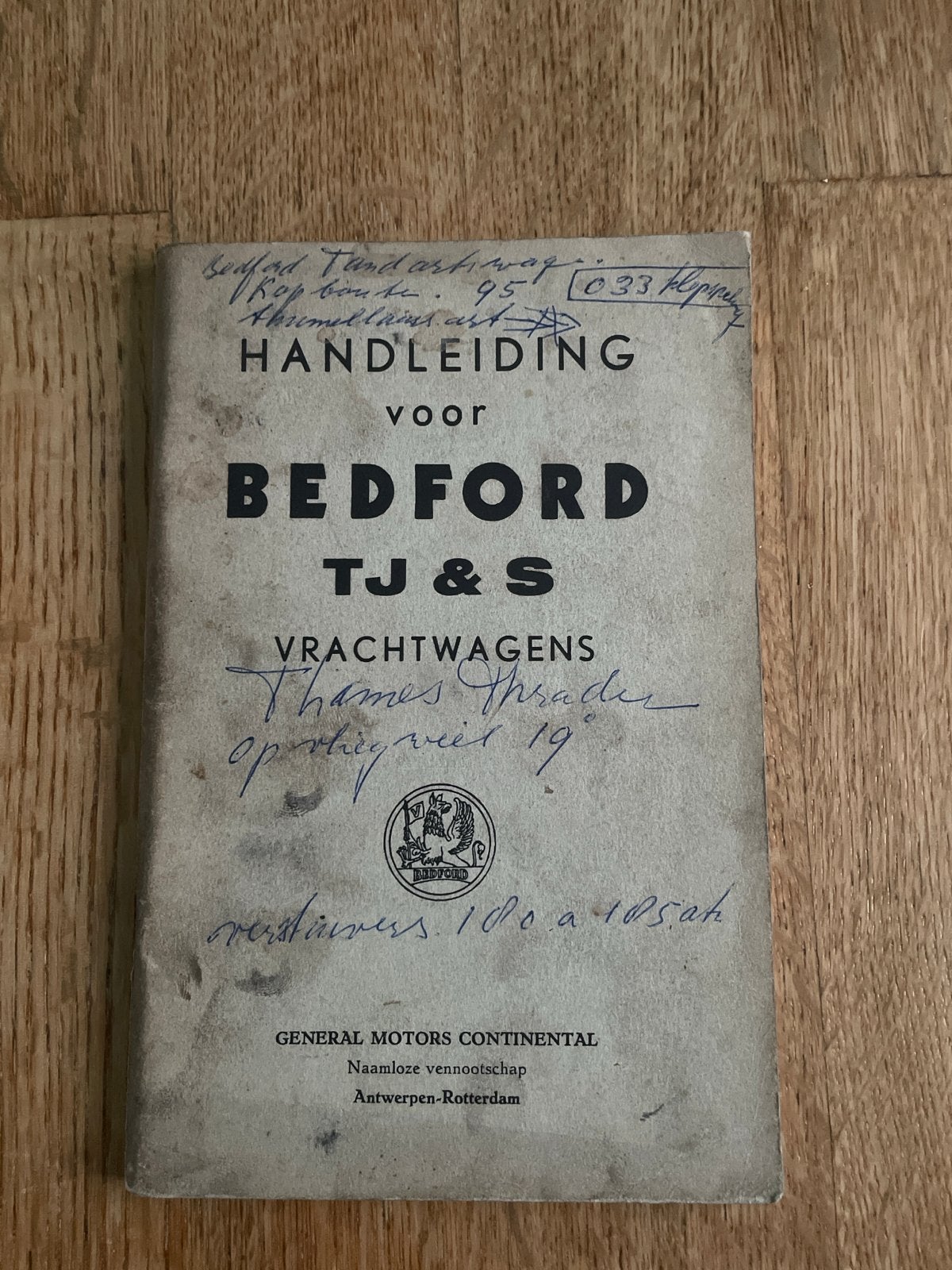 Bedford TJ & S Vrachtwagens Handleiding (Oud), Ophalen of Verzenden, Gelezen, Overige merken
