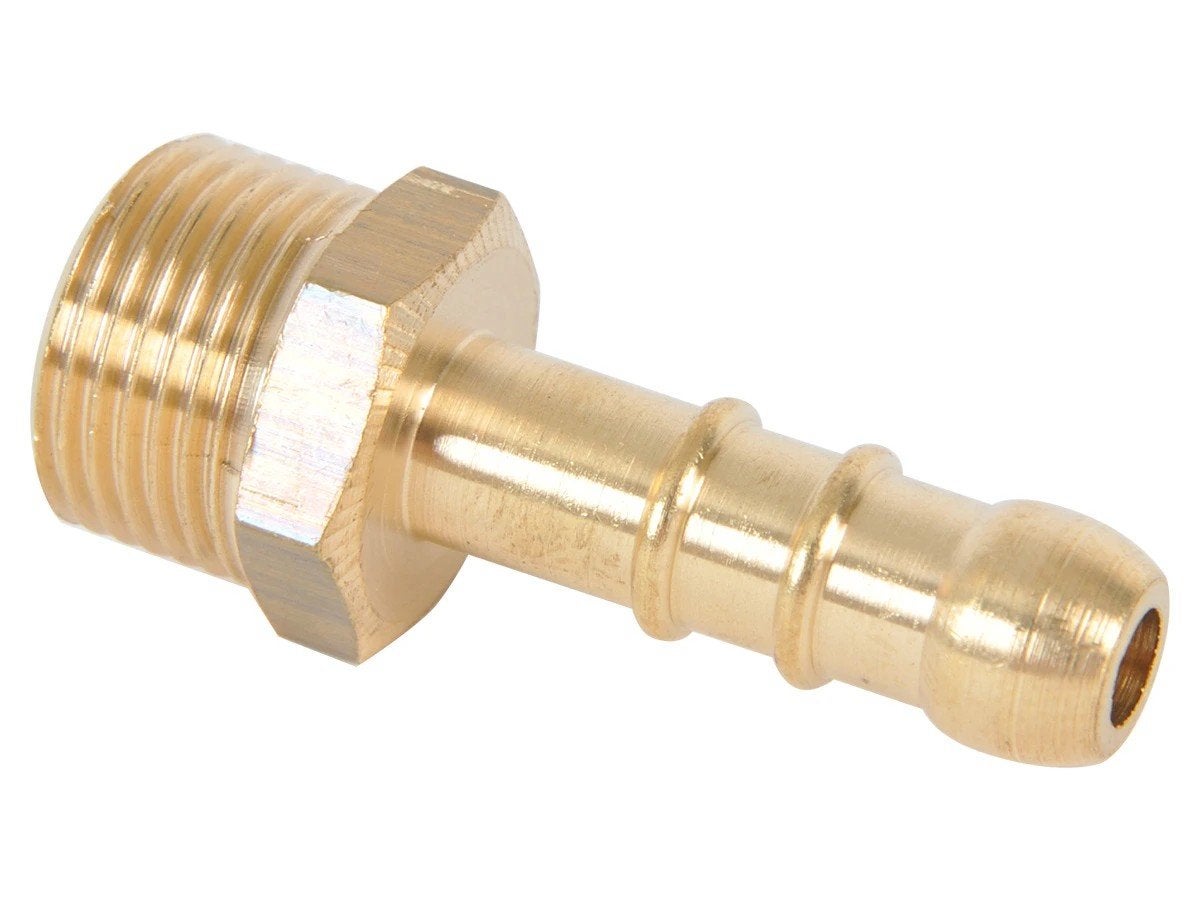 Gimeg 1/4 inch buitendraad slangpilaar van messing, Ophalen of Verzenden