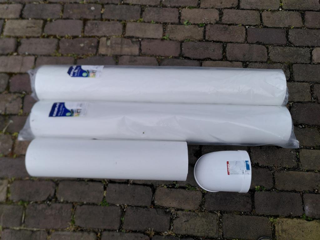 Nieuwe pvc 150 mm buis en bocht - ongebruikt, Overige materialen, Bochten, Nieuw, Ophalen of Verzenden