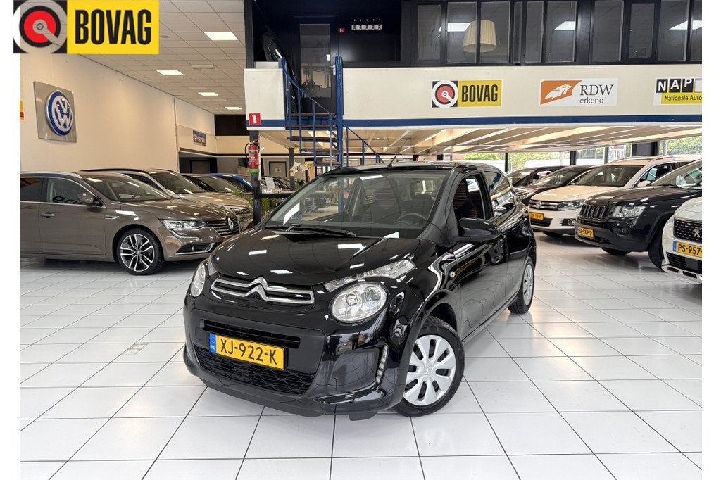 Citroën C1 1.0 VTi Feel Bovag Garantie Airco (bj 2019), Auto's, Citroën, Stof, Gebruikt, Euro 6, 4 stoelen