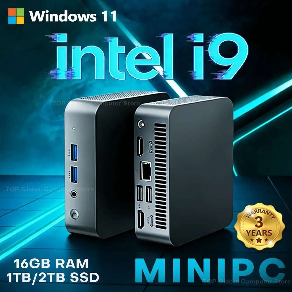 Mini PC Windows 11 powerful Intel Core i9 8950HK/i7, Computers en Software, Desktop Pc's, Verzenden, Intel Core i9, Nieuw, Gaming