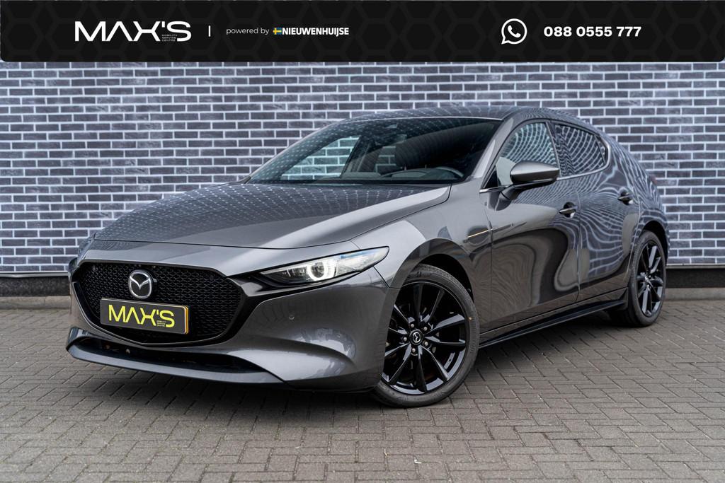 Mazda 3 2.0 e-SkyActiv-X M Hybrid 180 Luxury | 360 Graden Ca, Auto's, 1998 cc, Gebruikt, 4 cilinders, 179 pk