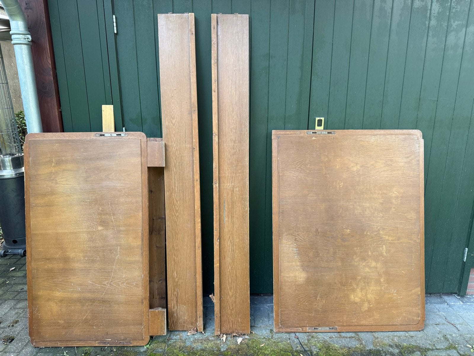 Vintage houten bedframe onderdelen, Ophalen