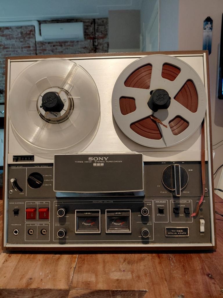 Sony TC-366 Three Head Stereo Bandrecorder, Audio, Tv en Foto, Bandrecorders, Ophalen of Verzenden, Bandrecorder, Met stofkap
