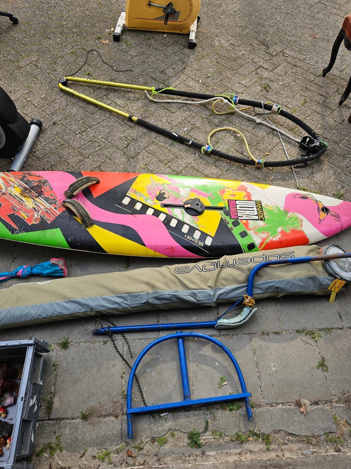 Diverse windsurfspullen - Alles in één koop, Watersport en Boten, Gebruikt, Fanatic, Ophalen of Verzenden, Complete set