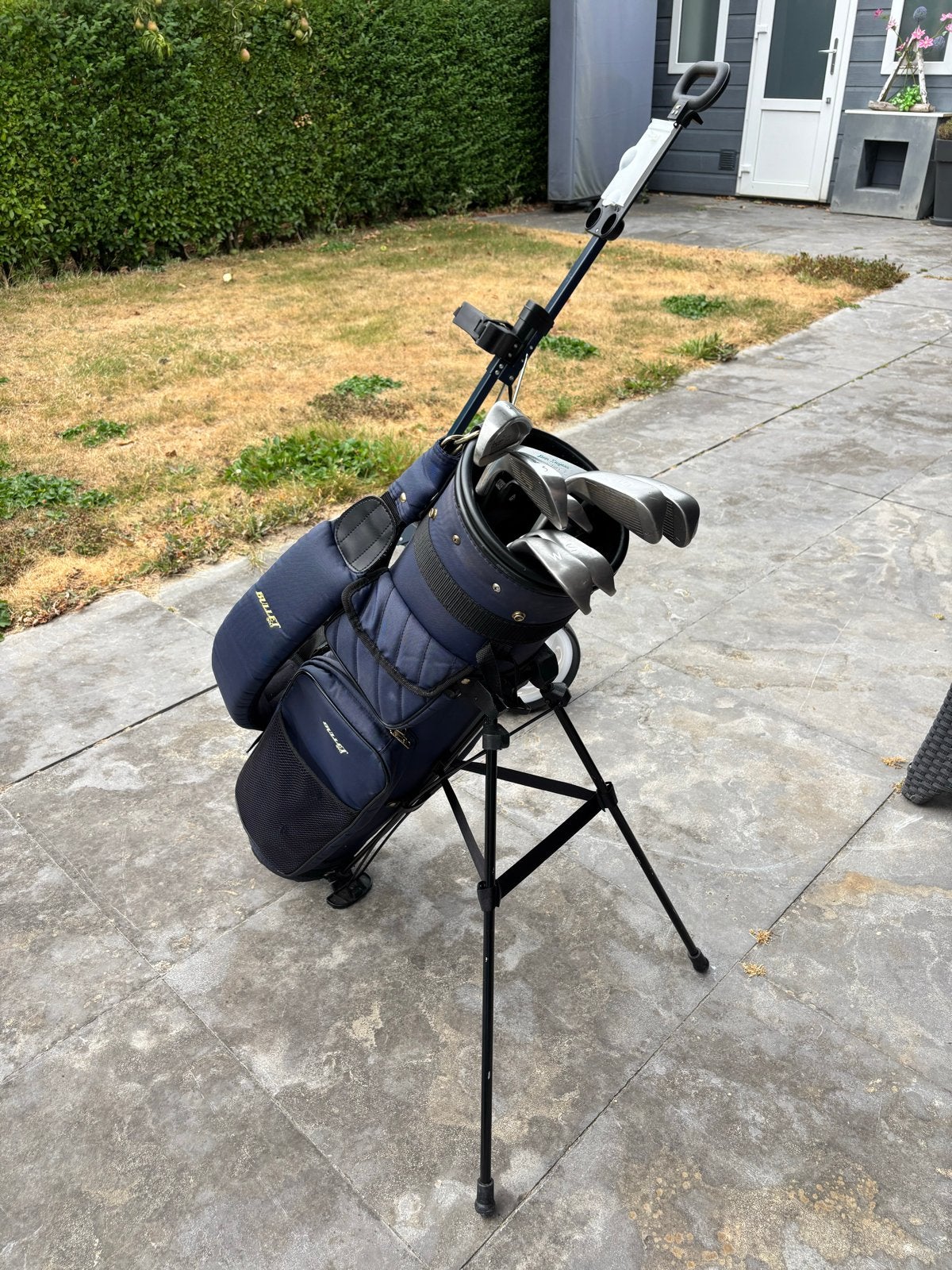 Bullet Golftas met Golfkar, Sport en Fitness, Ophalen of Verzenden, Gebruikt, Tas, Overige merken