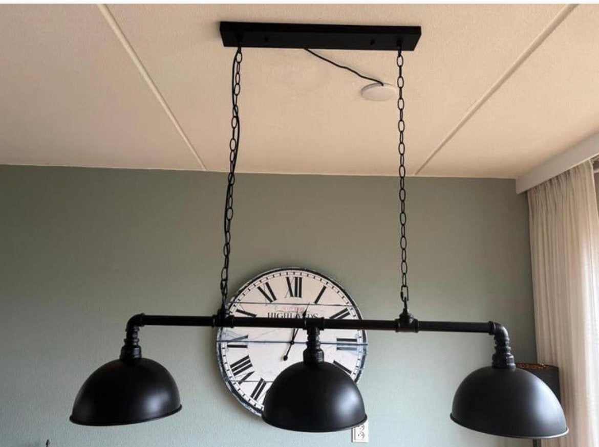 Industriele hanglamp Abby, Huis en Inrichting, Lampen | Hanglampen, Ophalen, Zo goed als nieuw, Metaal, Industrieel