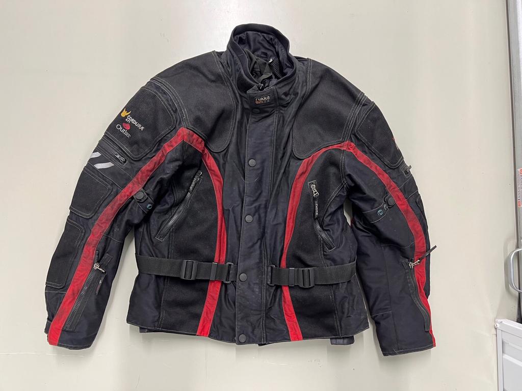 Rukka Airpower Gore-Tex Motorjas - Zwart/Rood maat 58, Ophalen of Verzenden, Tweedehands, Heren, Jas | textiel